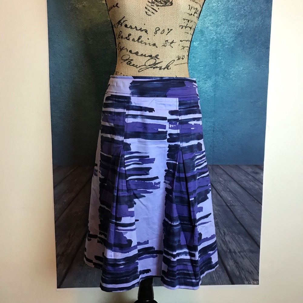 LANE BRYANT Purple Paint A Line Skirt Plus Size 22